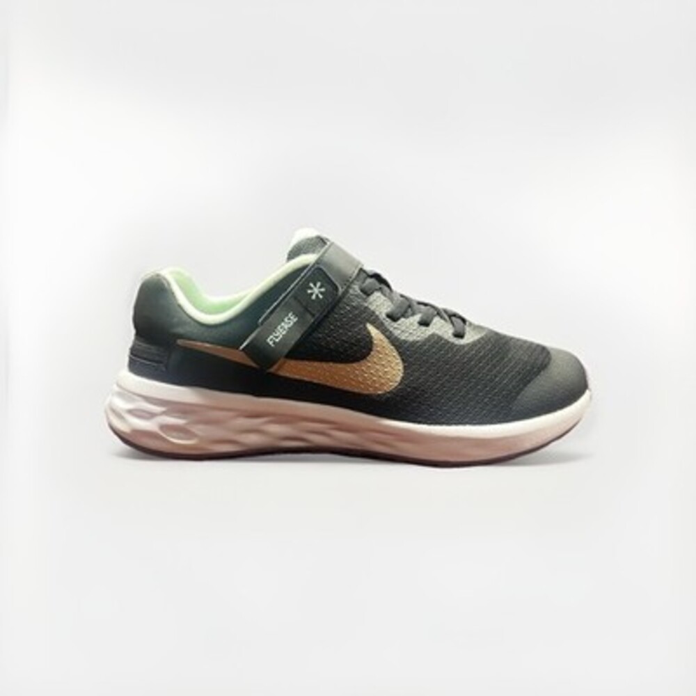 Nike Shoes Youth 7 Revolution 6 FlyEase‎ Road Running Sneakers Black DD1113-003